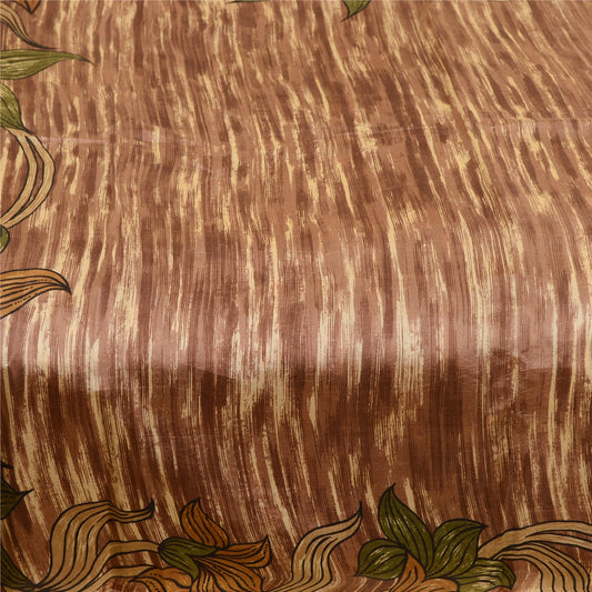 Sanskriti Vintage Sarees Quilting Felting Craft Sustainable Fabric Pure Silk Printed Sari