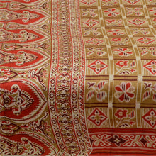 Load image into Gallery viewer, Sanskriti Vintage Sarees Green Indian Pure Silk Printed Sari 5yd Craft Fabric
