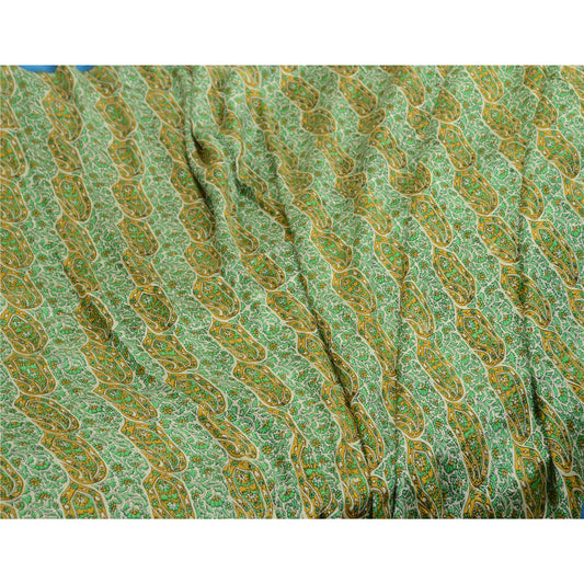 Sanskriti Vintage Sarees Quilting Felting Craft Sustainable Fabric Printed Pure Silk Sari