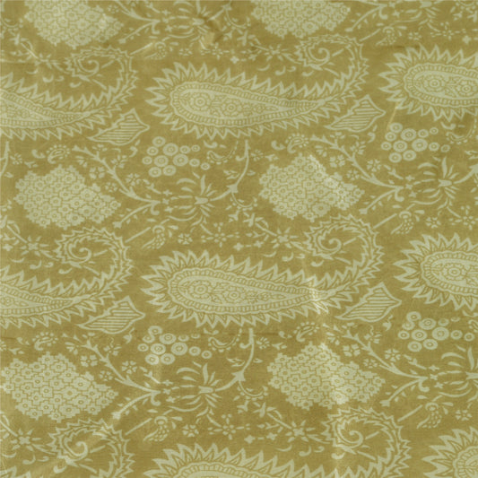 Sanskriti Vintage Sarees Multicolor 100% Pure Silk Printed Sari 5yd Craft Sustainable Fabric