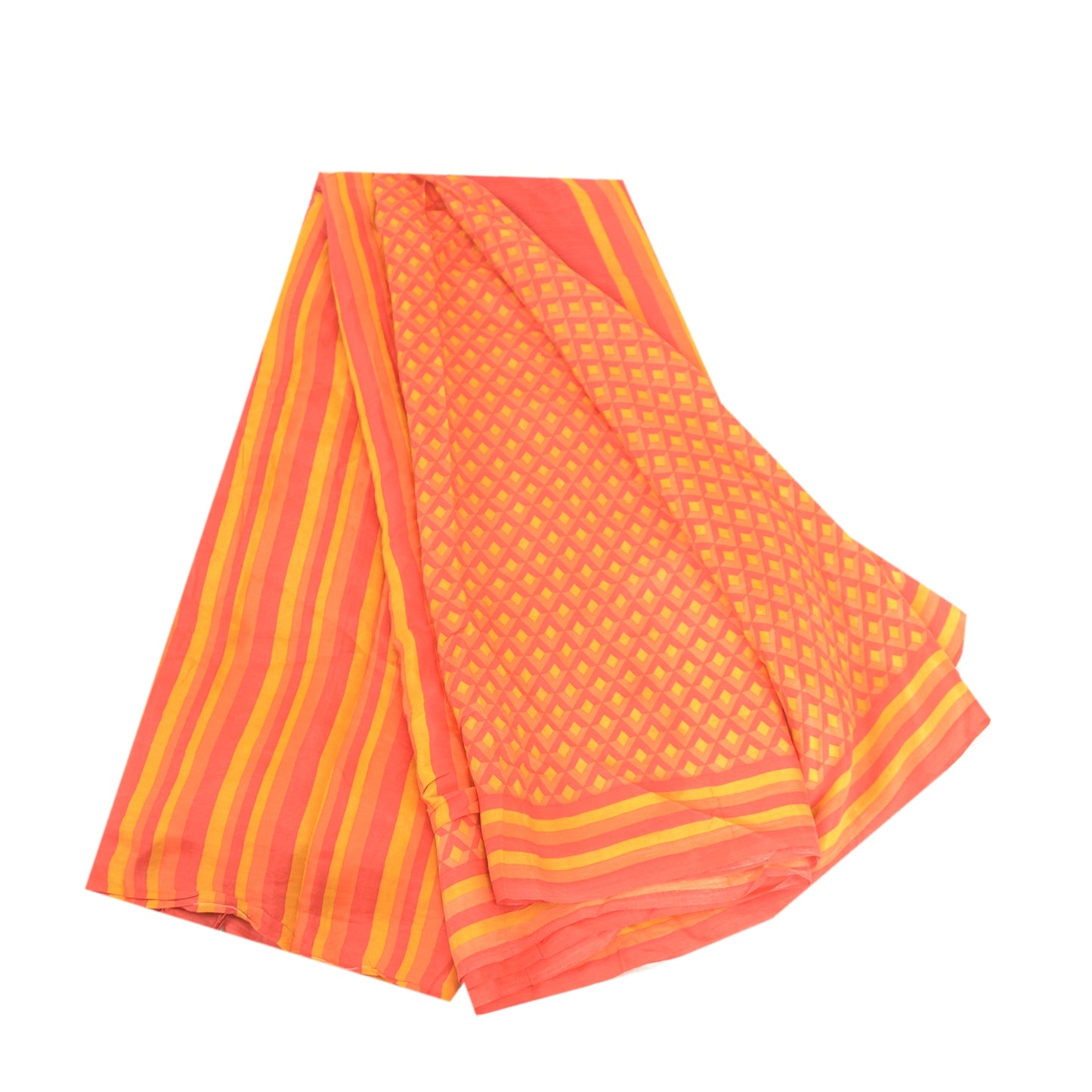 Sanskriti Vintage Sarees Pure Silk Quilting Felting Craft Sustainable Fabric Printed Sari