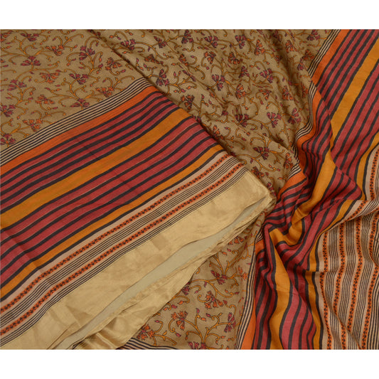 Sanskriti Vintage Sarees Pure Silk Quilting Felting Craft Sustainable Fabric Printed Sari