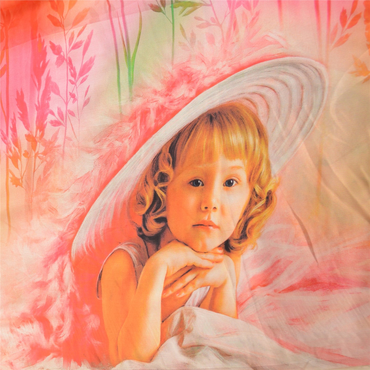 Sanskriti Vintage Sarees Multi Digital Printed Georgette Sari 5yd Craft Sustainable Fabric