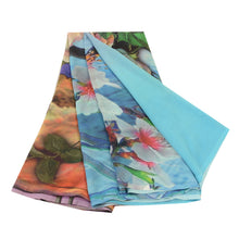 Load image into Gallery viewer, Sanskriti Vintage Sarees Multi Digital Georgette Printed Sari Soft Craft Fabric
