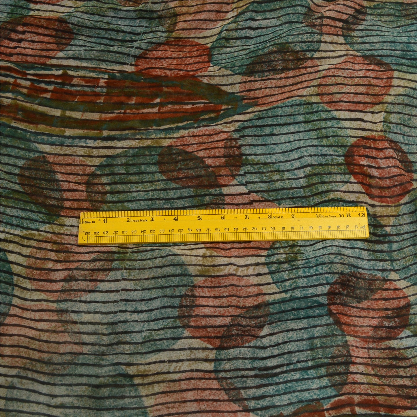 Sanskriti Vintage Sarees Multi 100% Pure Georgette Silk Print Sari Craft Sustainable Fabric