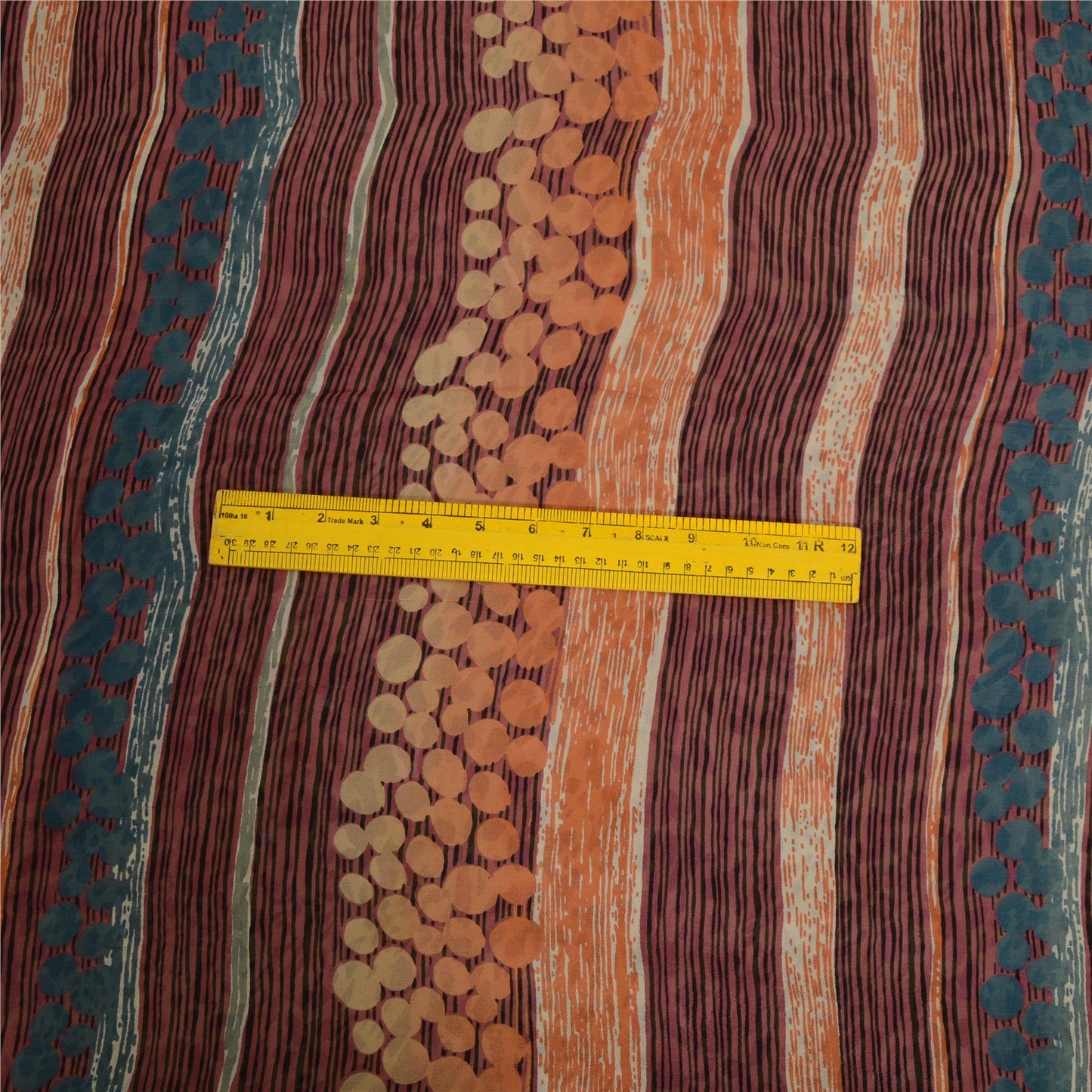 Sanskriti Vintage Indian Sarees Pure Georgette Silk Printed Sari Craft Sustainable Fabric