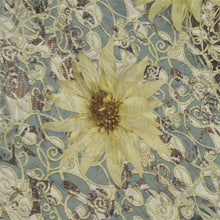 Load image into Gallery viewer, Sanskriti Vintage Sarees Gray Digital Printed Pure Georgette Silk Sari Fabric
