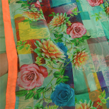 Load image into Gallery viewer, Sanskriti Vintage Sarees Multi DigitalPrinted Blend Georgette Sari Craft Fabric
