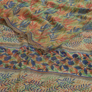 Sanskriti Vintage Sarees Multi Pure Georgette Silk Printed Sari Craft Fabric