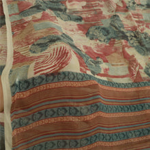 Load image into Gallery viewer, Sanskriti Vintage Sarees Multi Pure Georgette Silk Printed Sari 5yd Craft Fabric

