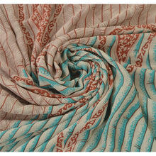 Load image into Gallery viewer, Sanskriti Vintage Bollywood Printed Sari Pure Georgette Silk Fabric Green Saree
