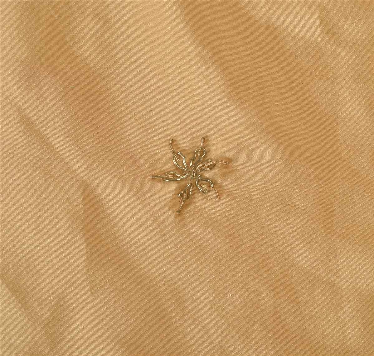 Sanskriti Vintage Antique Indian Art Silk Saree Hand Beaded Sustainable Fabric Patch Sari