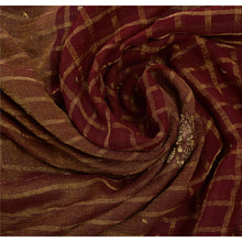 Load image into Gallery viewer, Vintage Saree Pure Georgette Silk Hand Beaded Woven Fabric Cultural Premium Sari
