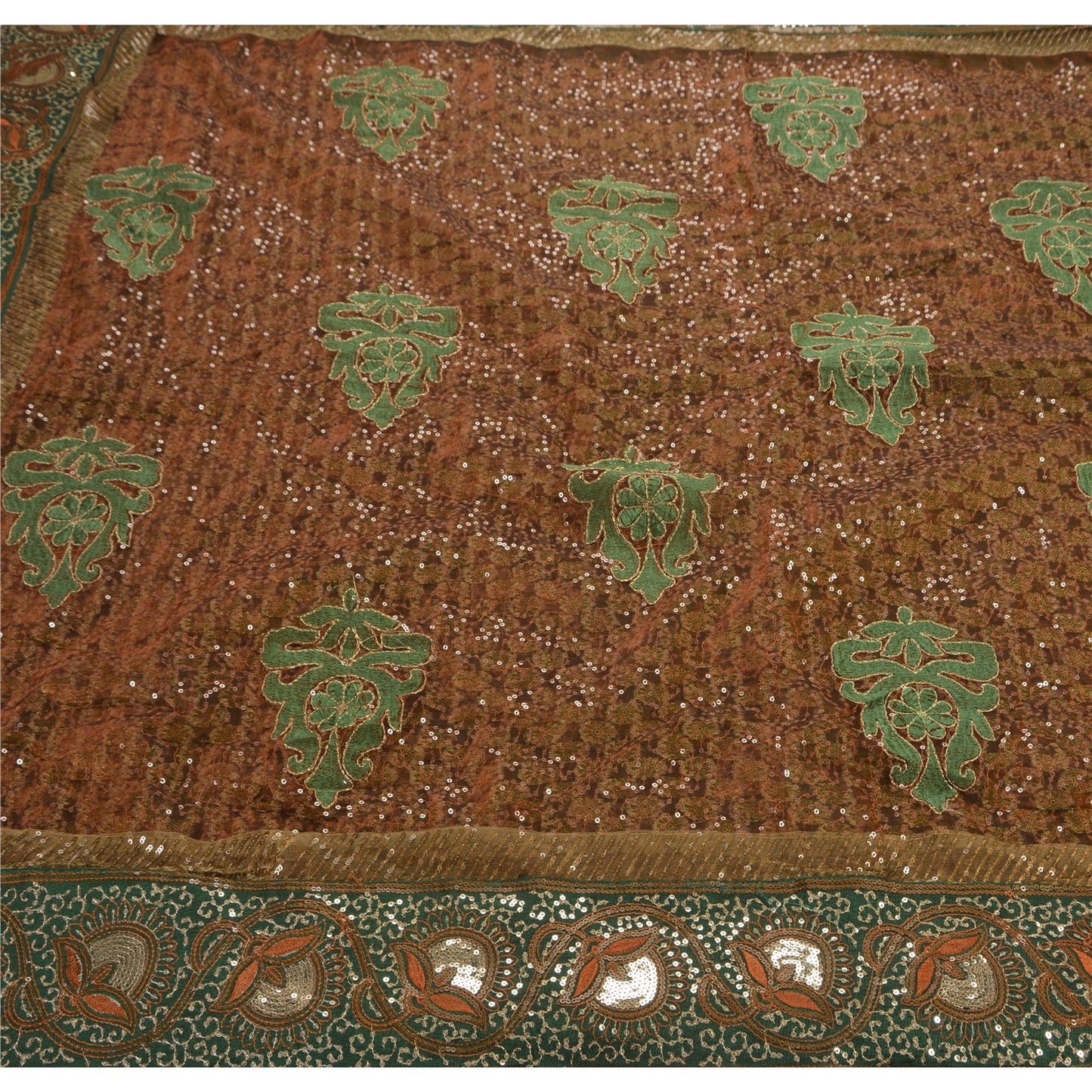 Sanskriti Vintage Antique Saree Cotton Embroidery Woven Sustainable Fabric Premium Sari