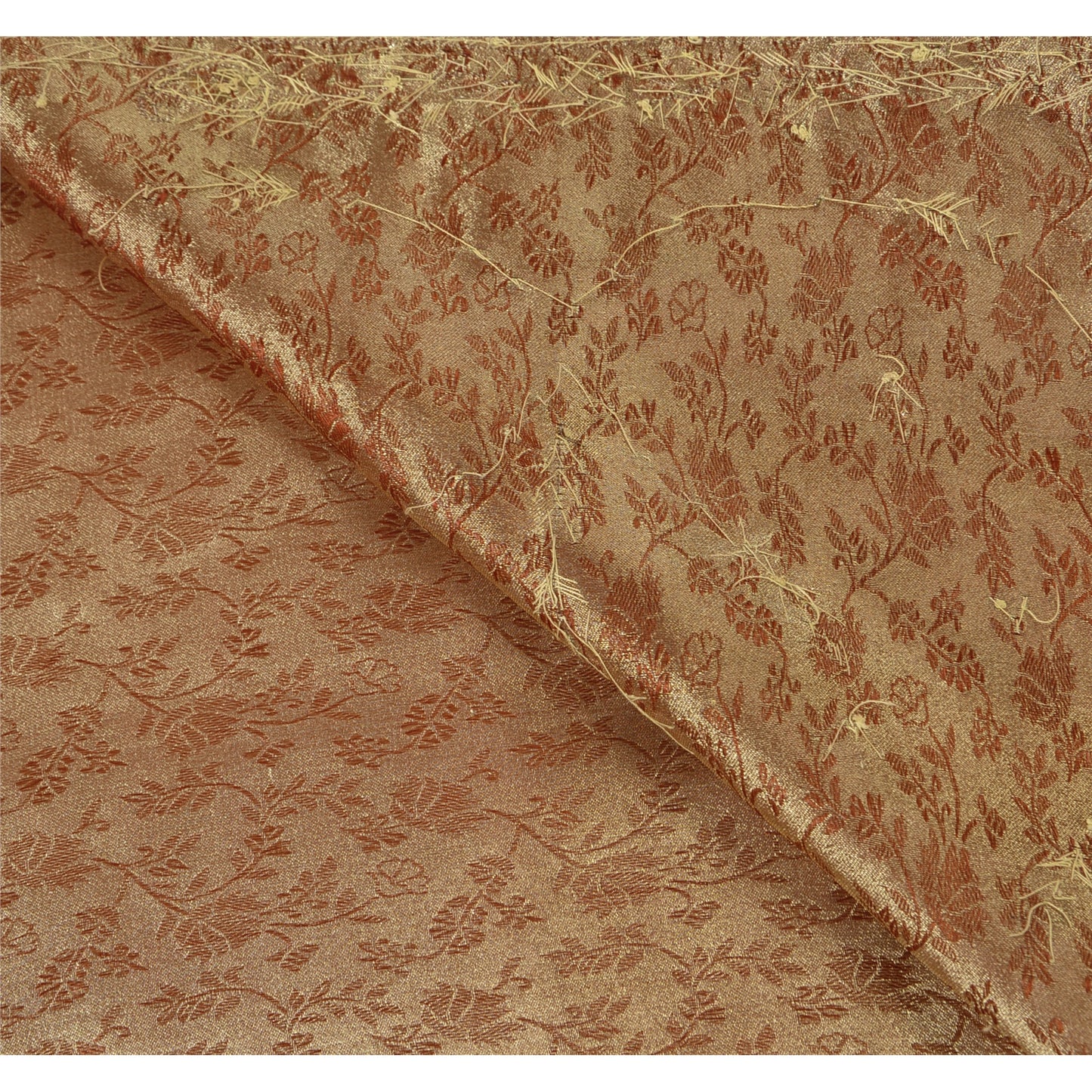 Sanskriti Vintage Indian Saree Tissue Hand Embroidery Craft Sustainable Fabric Premium Sari