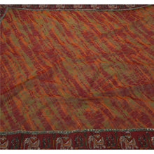 Load image into Gallery viewer, Sanskriti Antique Vintage Saree Net Mesh Embroidery Fabric Premium Leheria Sari
