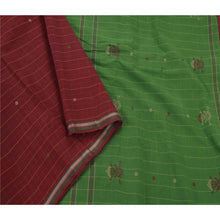 Load image into Gallery viewer, Sanskriti Vintage Saree 100% Pure Cotton Woven Craft Fabric Premium 5 Yard Sari
