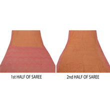 Load image into Gallery viewer, Saree 100% Pure Silk Woven Pink Fabric 5 Yd Leheria Sari
