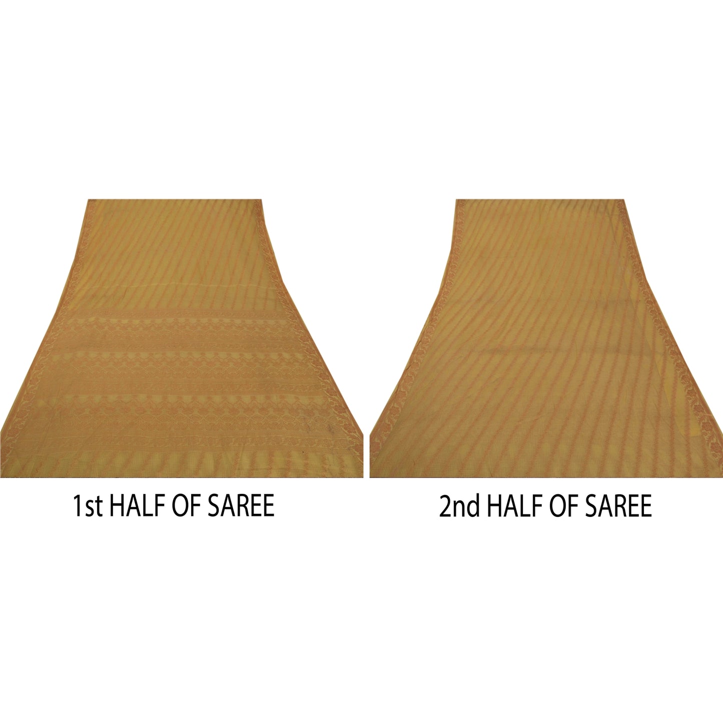 Sanskriti Vintage Saree Pure Cotton Woven Sustainable Fabric Premium 5 Yd Kota Craft Sari