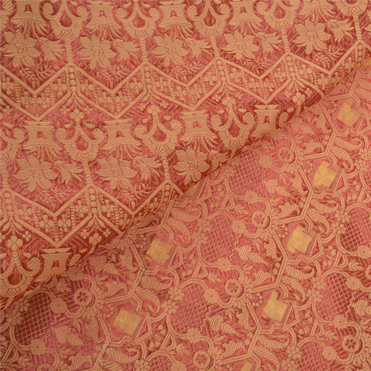 Санскрити Винтаж бежевые индийские сари Искусство Шелк Тканое Сари Премиум 5 ярдов Экологичная Ткань