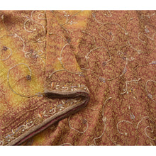 Load image into Gallery viewer, Sanskriti Vintage Red Sarees Georgette Hand Beaded Woven Leheria Sari Fabric
