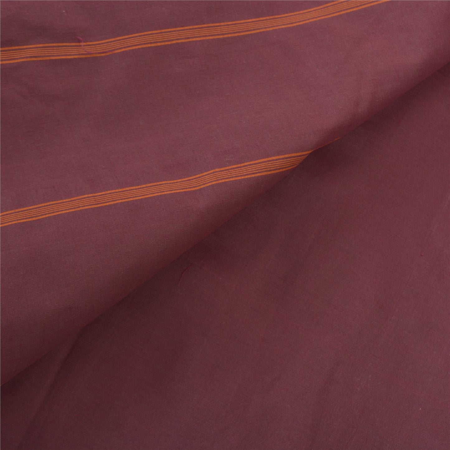 Sanskriti Vintage Purple Sarees Blend Cotton Hand-Woven Sari Premium Sustainable Fabric