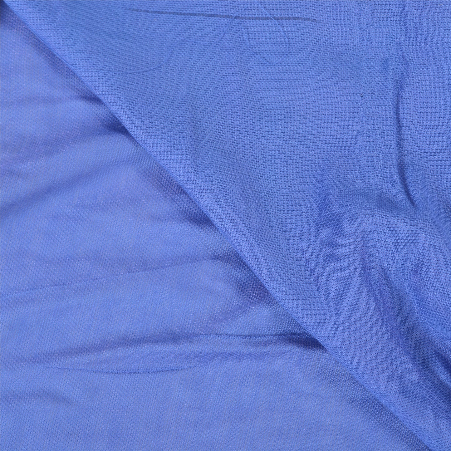Sanskriti Vintage Blue Sarees Blend Silk Embroidered Premium Sari Craft Sustainable Fabric