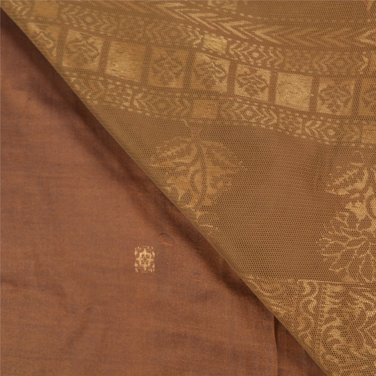 Санскритские винтажные зеленые сари 100% чистый шелк тканое сари премиум-класса ремесленная устойчивая ткань