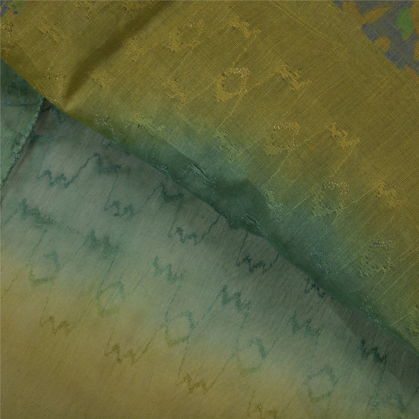 Sanskriti Vintage Blue Sarees Pure Cotton Block Print Woven Premium Sari Sustainable Fabric