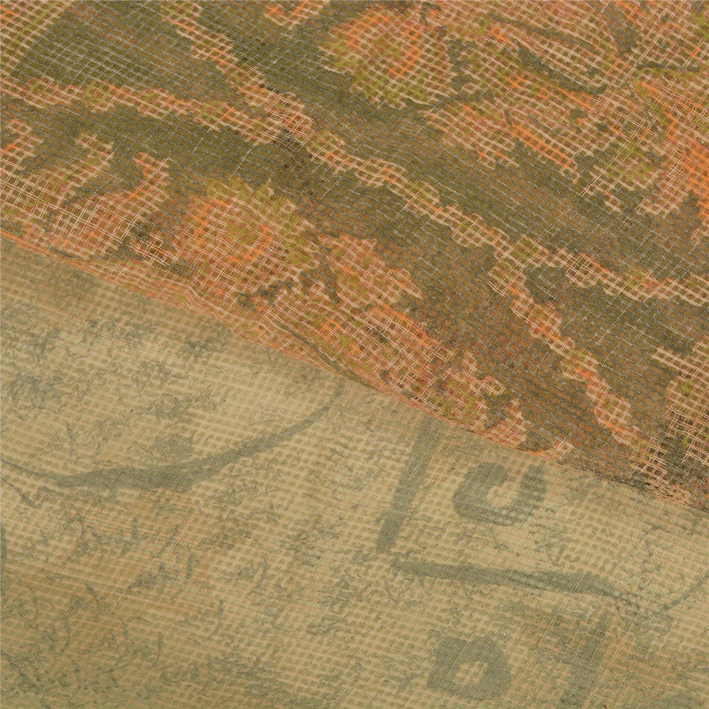 Sanskriti Vintage Green Indian Sarees Cotton Silk Printed Woven Kota Sari Sustainable Fabric