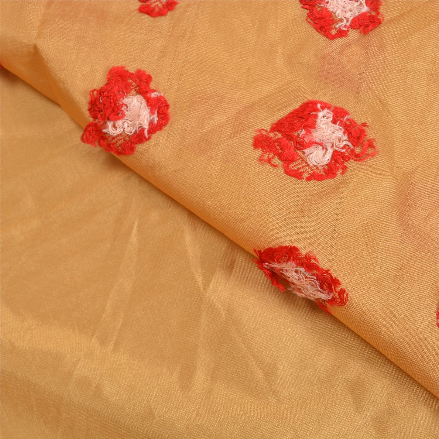 Санскритские винтажные индийские сари из искусственного шелка, тканая премиальная ткань для сари, 5 ярдов, устойчивая ткань