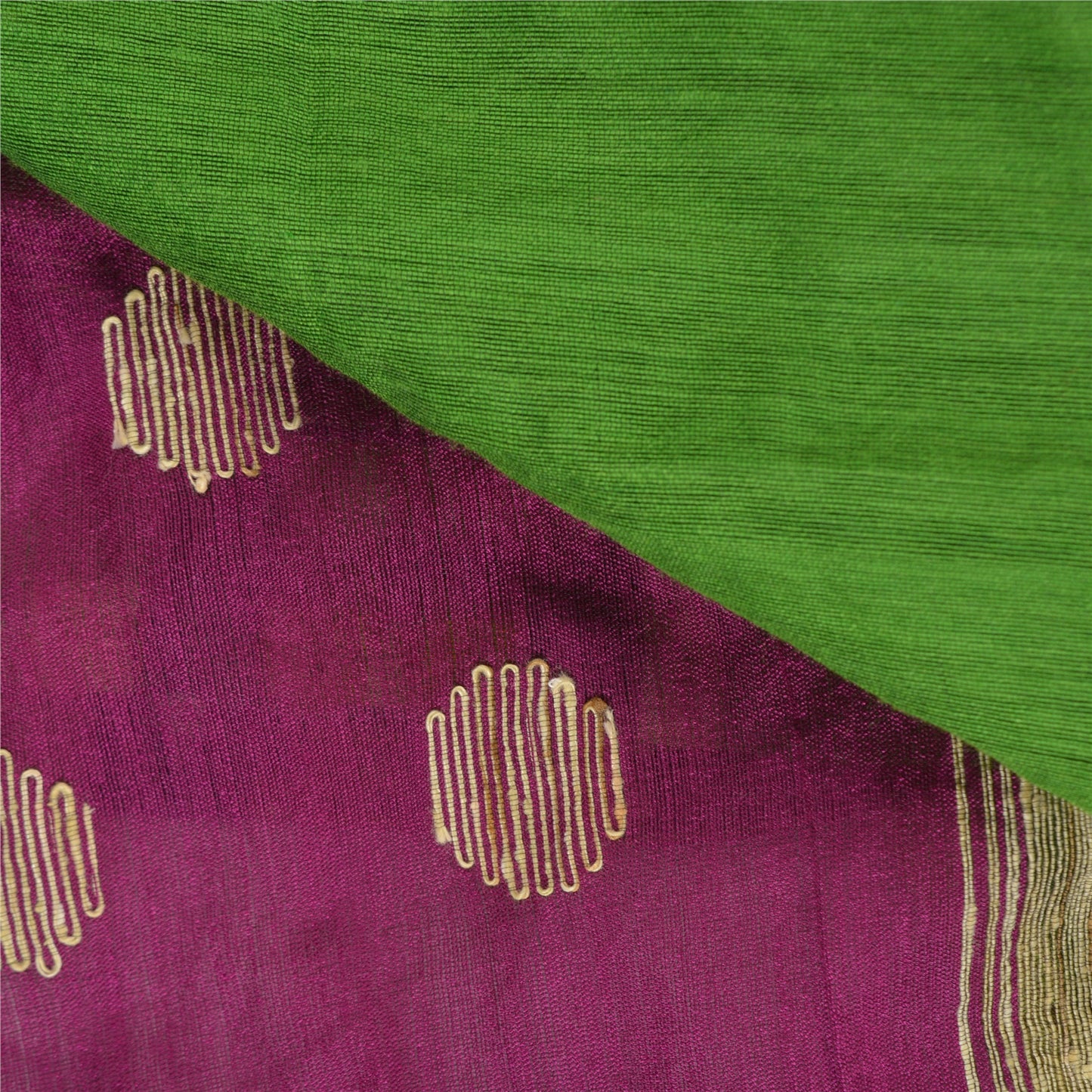 Sanskriti Vintage Green Sambalpuri Ikat Sarees Hand-Woven Cotton Sari Sustainable Fabric
