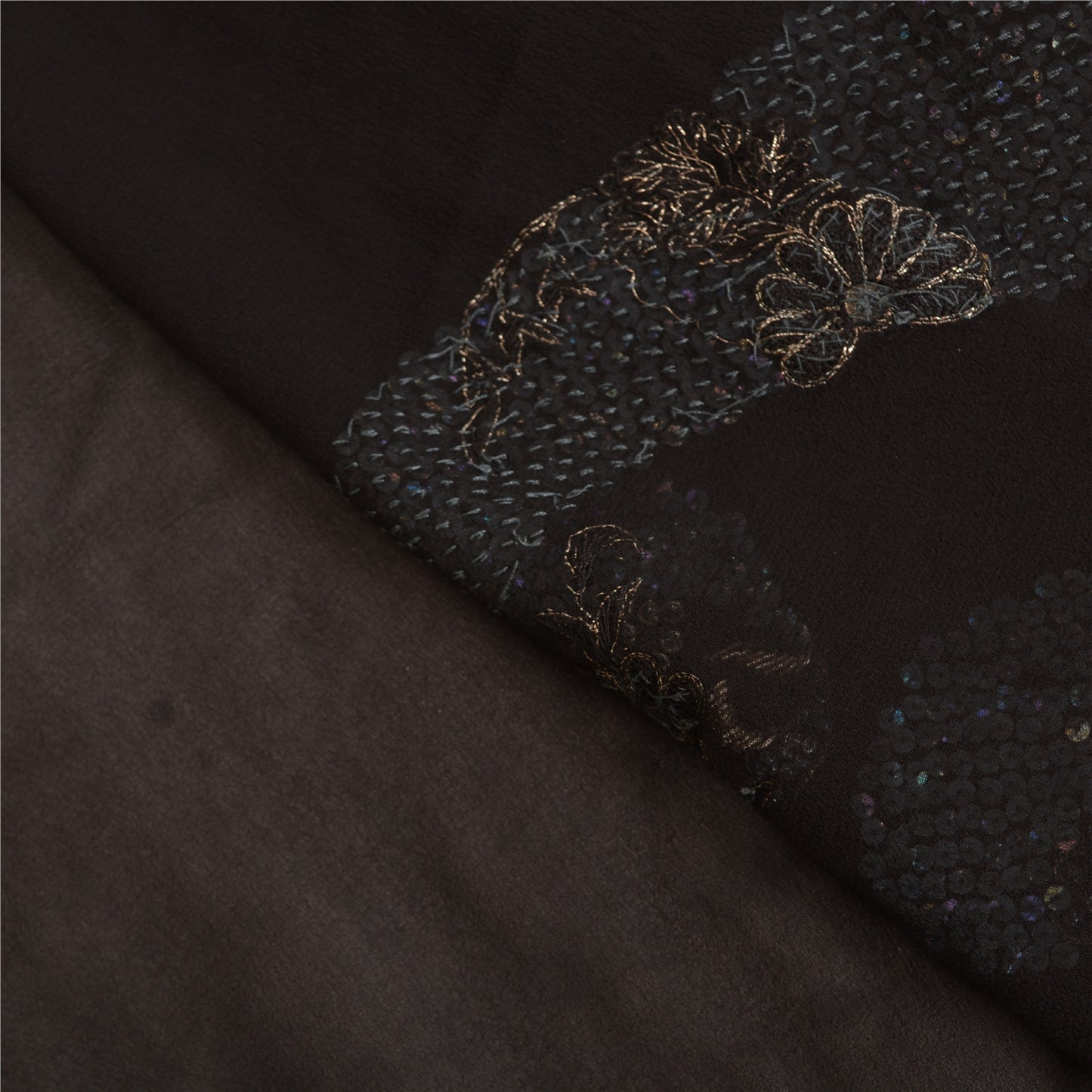 Сари из чистого шелка жоржет ручной работы из бисера на санскрите, сари из экологически чистой ткани