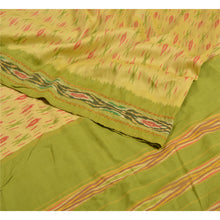 Load image into Gallery viewer, Sanskriti Vintage Sarees Green Pochampally Hand Woven Ikat Pure Silk Sari Fabric
