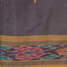 Load image into Gallery viewer, Sanskriti Vintage Sarees Mauve Odisha Hand Woven Ikat Pure Cotton Sari Fabric
