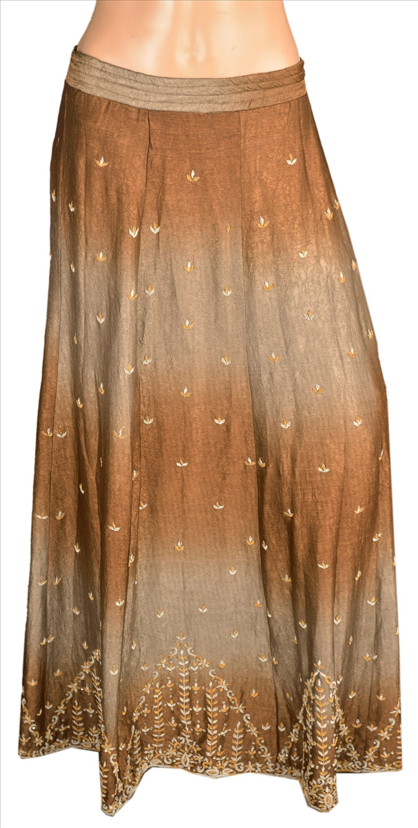 Sanskriti Vintage Indian Bollywood Women Long Skirt Hand Beaded Xl Size Lehenga