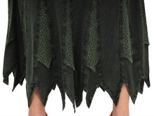 Load image into Gallery viewer, Skirts N Scarves Dark Green A-Line Flare Rayon Skirt With Elastic Waistband and Drawstring
