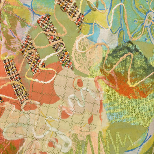 Sanskriti Vintage Sustainable Fabric Cotton Printed Embroidered Short Top Multicolor