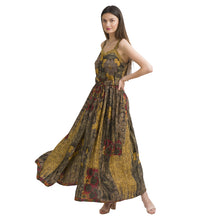 Load image into Gallery viewer, Sanskriti Vintage Sweetheart Maxi Dress, Pure Crepe Silk Upcycled Sari, L-XL Size
