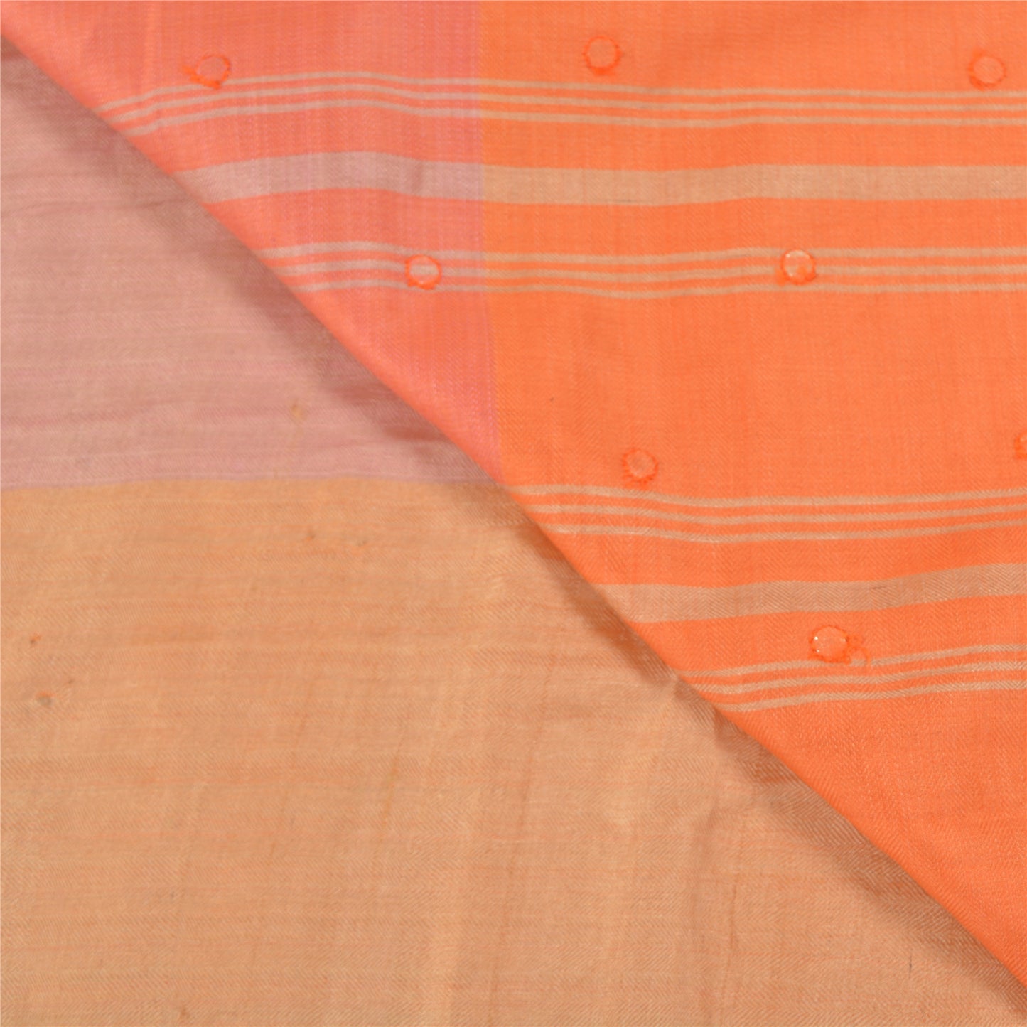 Sanskriti Vintage Heavy Sarees 100% Pure Woolen Hand Beaded Sustainable Fabric Soft Sari