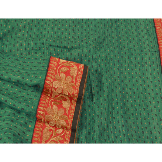 Sanskriti Vintage Heavy Sarees Pure Handloom Silk Sustainable Fabric Embroidered Woven Sari