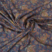 Load image into Gallery viewer, Sanskriti Vintage Blue/Green Sarees Pure Woolen Fabric Printed &amp; Woven Sari
