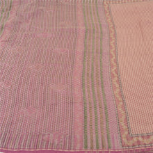 Load image into Gallery viewer, Sanskriti Vintage Pink  Indian Sarees 100% Pure Woolen Fabric Printed Woven Sari
