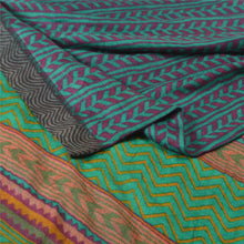 Load image into Gallery viewer, Sanskriti Vintage Multicolor Sarees Pure Woolen Printed &amp; Woven Sari /Fabric
