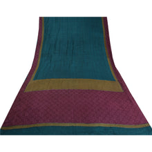 Load image into Gallery viewer, Sanskriti Vintage Purple/Teal Sarees Pure Woolen Printed &amp; Woven Sari /Fabric

