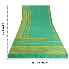 Load image into Gallery viewer, Sanskriti Vintage Green Indian Sarees Pure Woolen Fabric Printed Woven Sari
