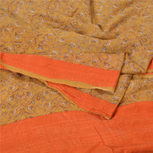Load image into Gallery viewer, Sanskriti Vintage Mustard/Orange Sarees Pure Woolen Fabric Block Printed Sari
