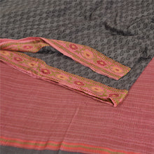 Load image into Gallery viewer, Sanskriti Vintage Grey/Pink Sarees Pure Woolen Fabric Block Printed Woven Sari
