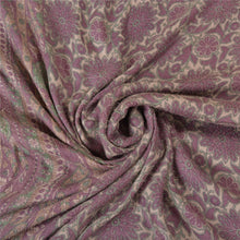 Load image into Gallery viewer, Sanskriti Vintage Purple Sarees 100% Pure Woolen Fabric Printed Woven Soft Sari
