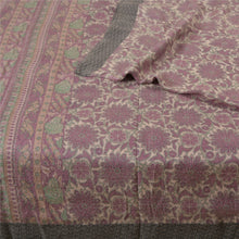 Load image into Gallery viewer, Sanskriti Vintage Purple Sarees 100% Pure Woolen Fabric Printed Woven Soft Sari
